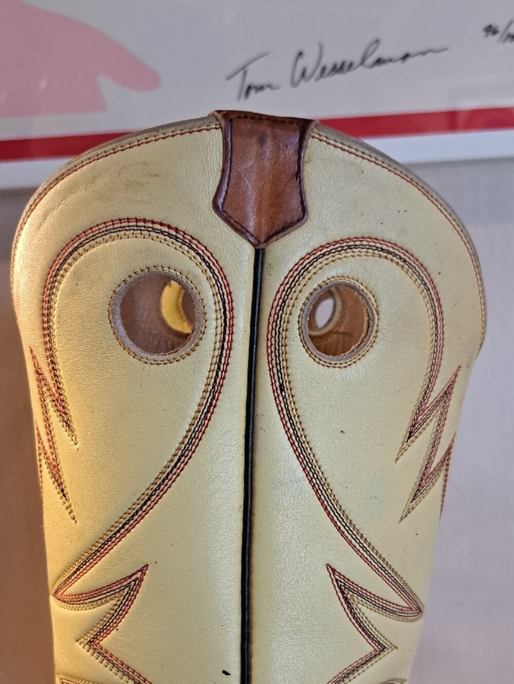 Bowman's Wilson Boot Co. Handmade 3 Tone Cowboy Boots 13 - Picture 11 of 16
